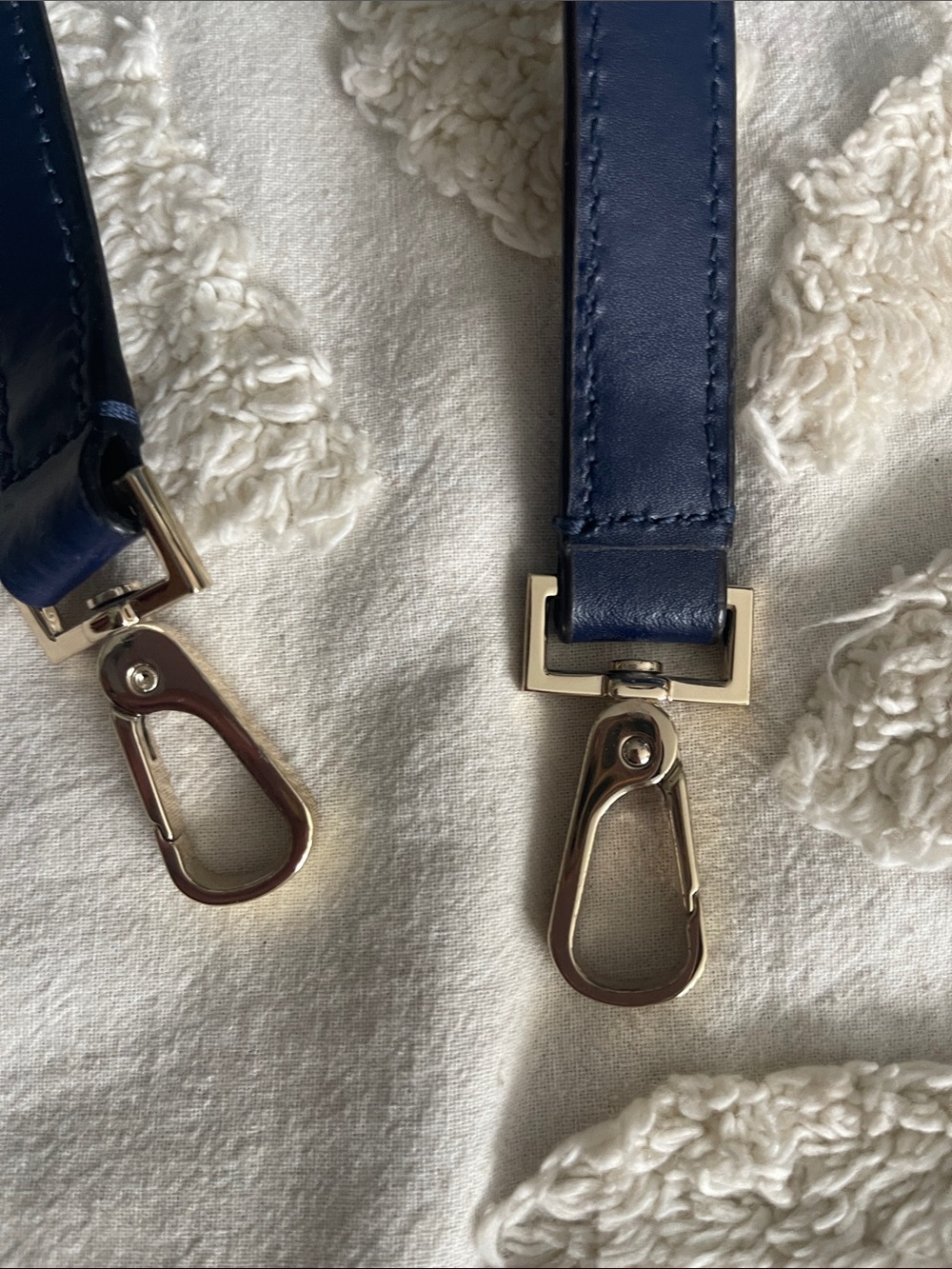 kate spade Blue, White & Navy Leather Crossbody Satchel - Picture 4 of 9